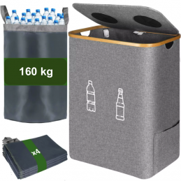 Kosz dwukomorowy na butelki...