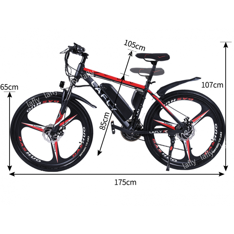 Rower elektryczny składany LAFLY X2 250W